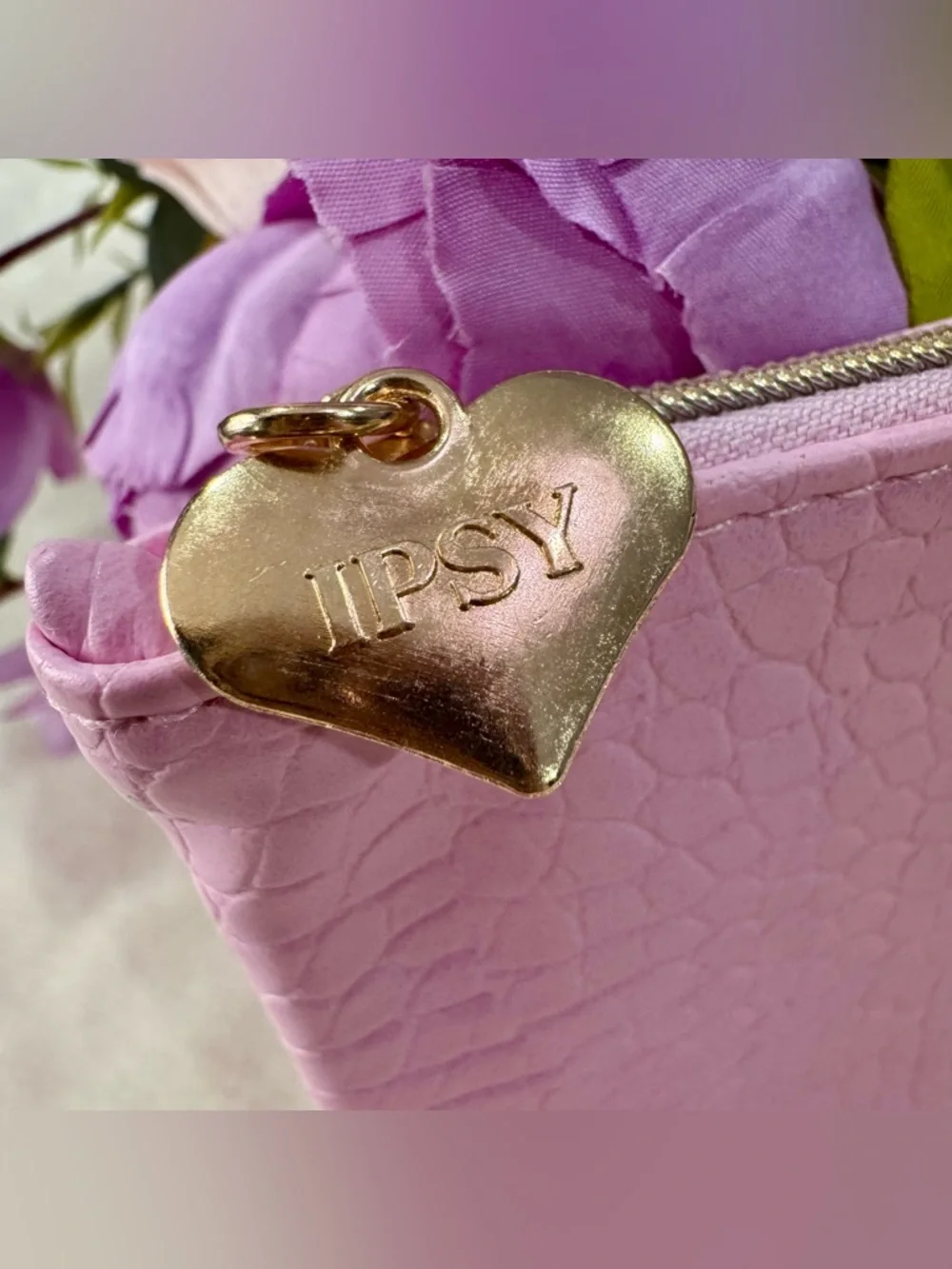 3 for $16 - NEW Ipsy Pink Crocodile Embossed Cosmetic Bag